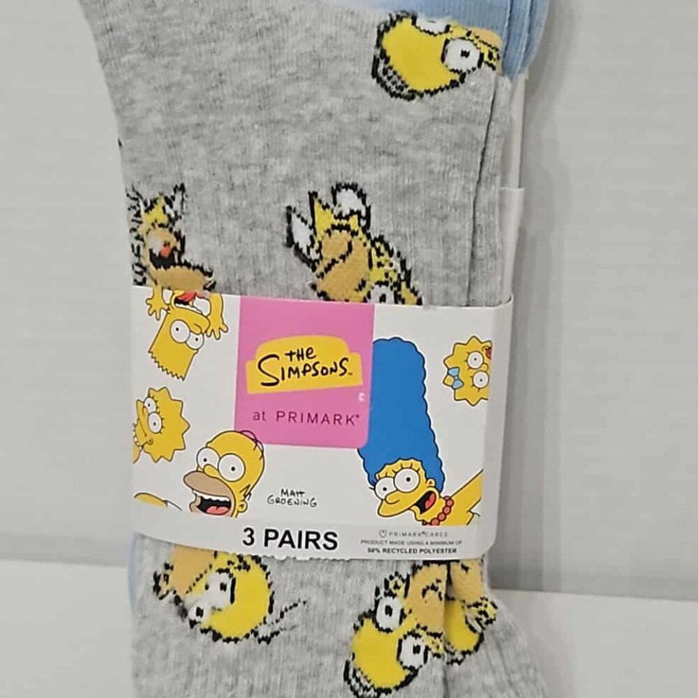 Three pack of the Simpsons socks